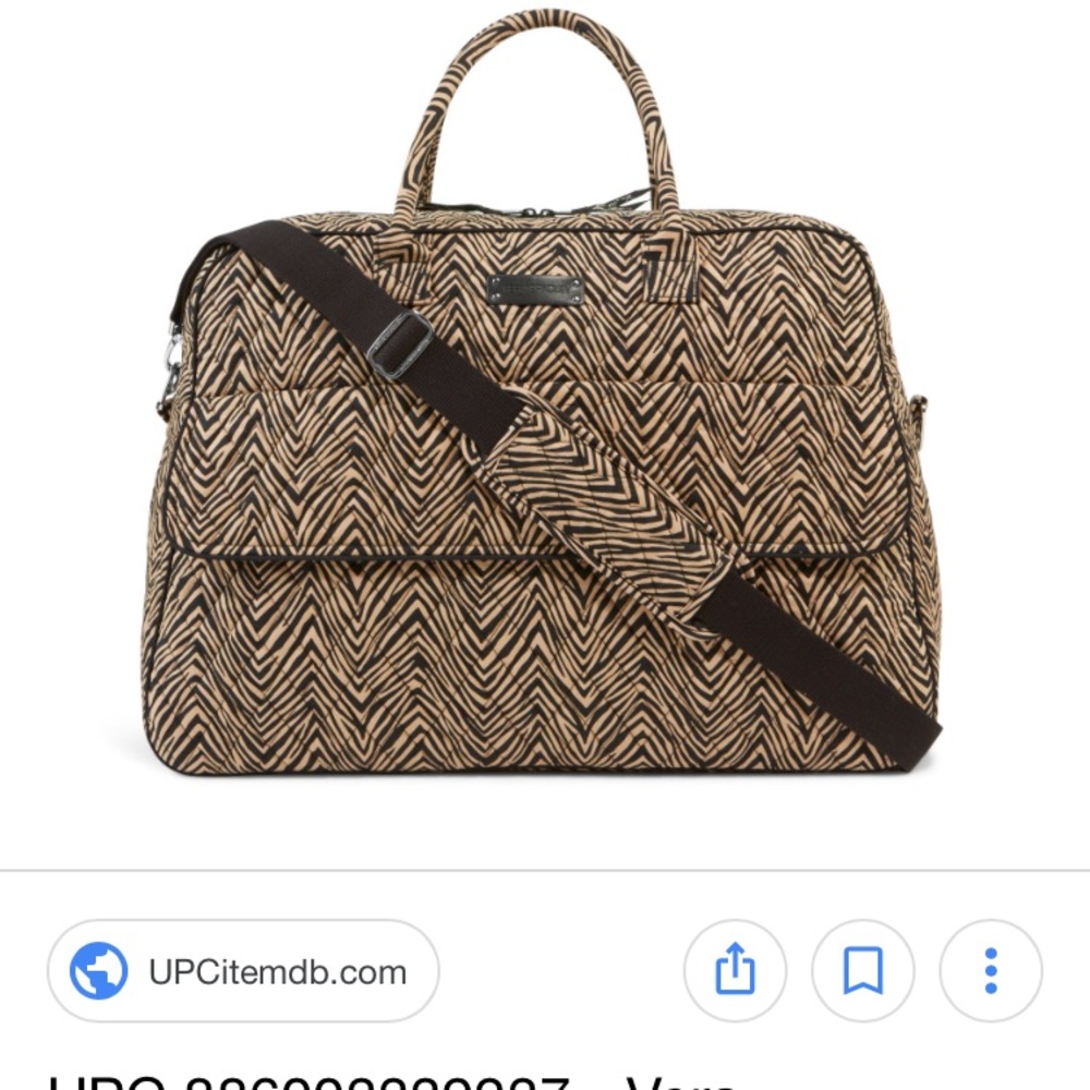 🌴SALE🌴Vera BRADLEY Grand Traveler ,Zebra , huge